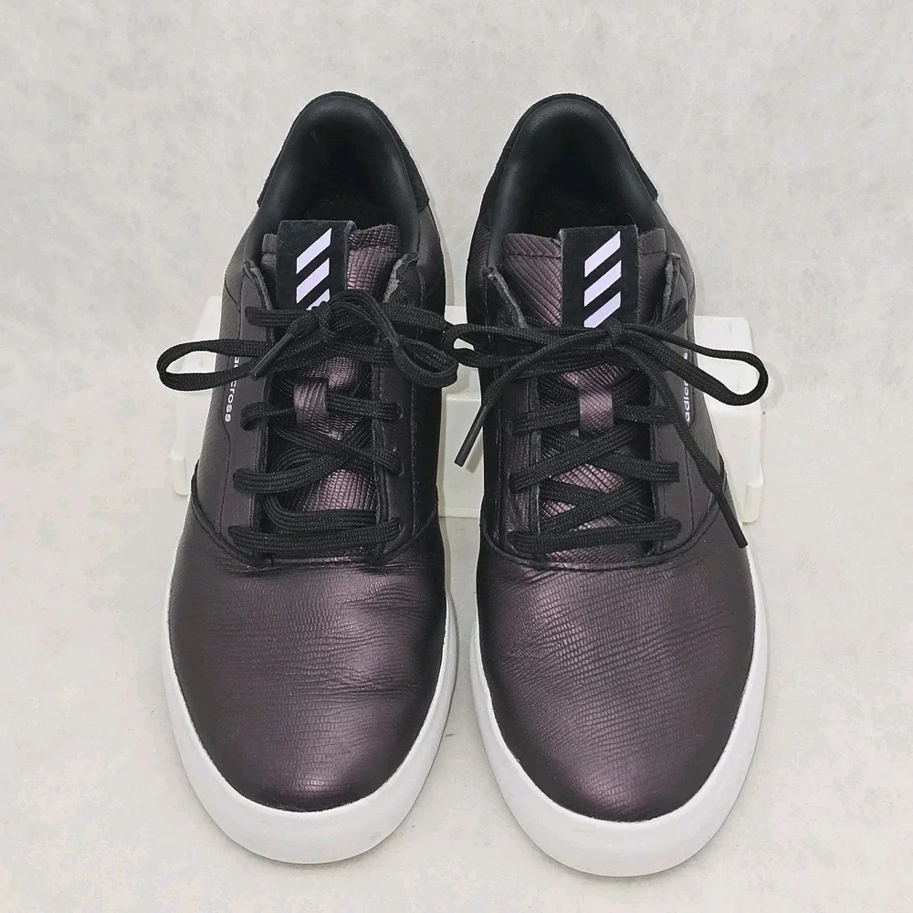 EUC Adidas Women's Adicross Retro Golf Shoe Black/Magic Lilac Sz EU 38½ / US 7